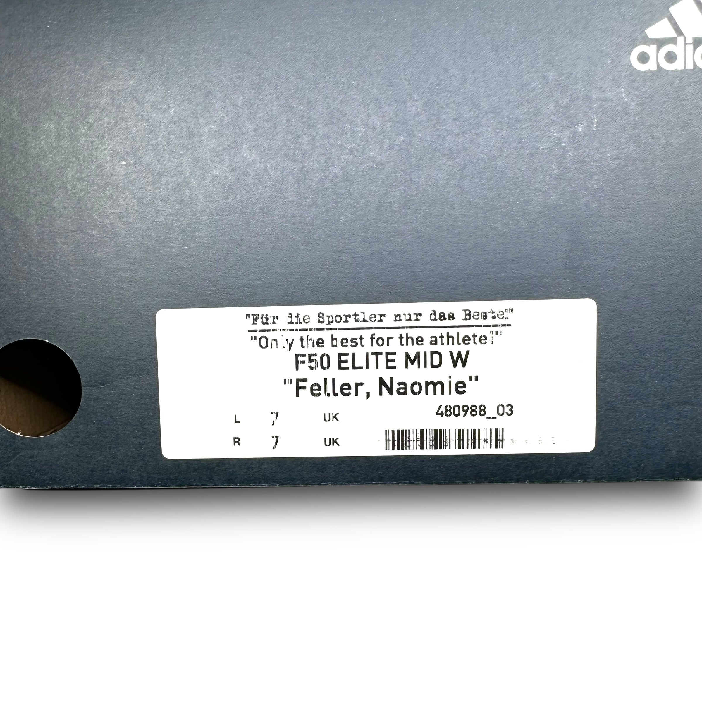 Adidas F50 Elite Mid FG Women "Prototype V1" - Athlete Services - Noamie FELLER